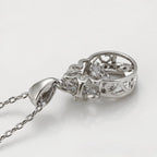 Collar Solitario Con Zirconias Chapado En Platino