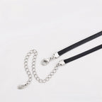 Collar Tipo Choker Con Corazón Y Zirconia