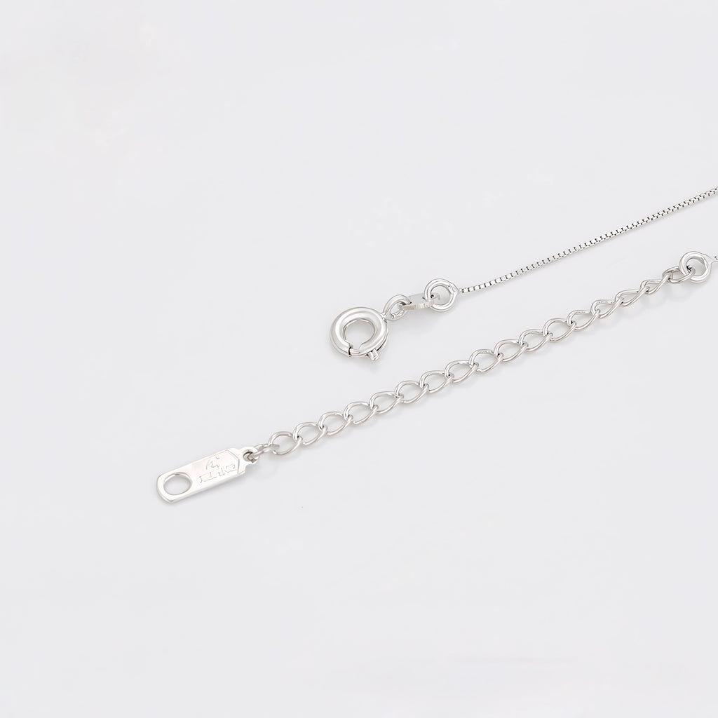 Collar Rectangular Personalizable Chapado En Platino