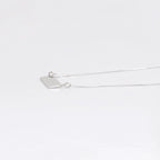 Collar Rectangular Personalizable Chapado En Platino