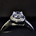 Anillo Oro Blanco 14k Zirconia