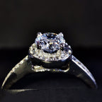 Anillo Oro Blanco 14k Zirconia