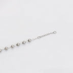 Pulsera Rosario Religiosa Chapada en Platino Estilo Clásico