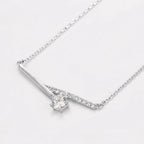 Set de Anillo Aretes y Collar Chapado en Platino con Zirconia Fina
