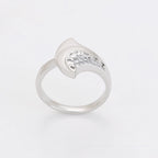 Set de Aretes y Anillo Chapado en Platino con Zirconia