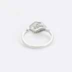 Set de Aretes y Anillo Chapado en Platino Elegante y Moderno