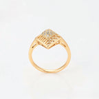 Set de Aretes y Anillo en Oro Laminado 18K Elegante
