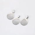 Set de Aretes y Dije Chapado en Platino Elegantes