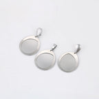 Set de Aretes y Dije Chapado en Platino Elegantes