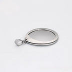 Set de Aretes y Dije Chapado en Platino Elegantes
