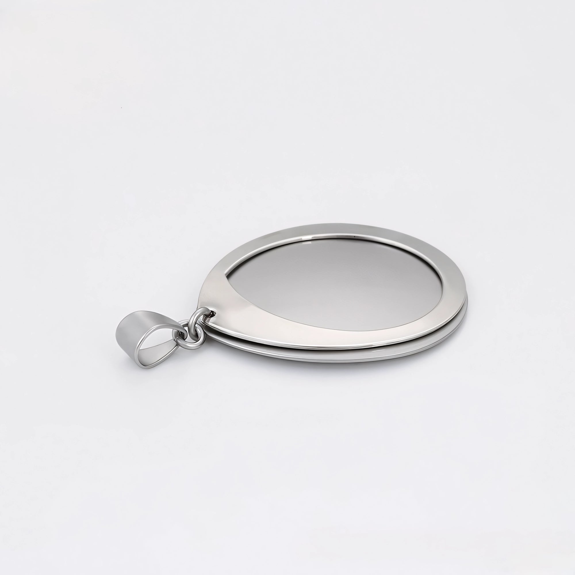 Set de Aretes y Dije Chapado en Platino Elegantes