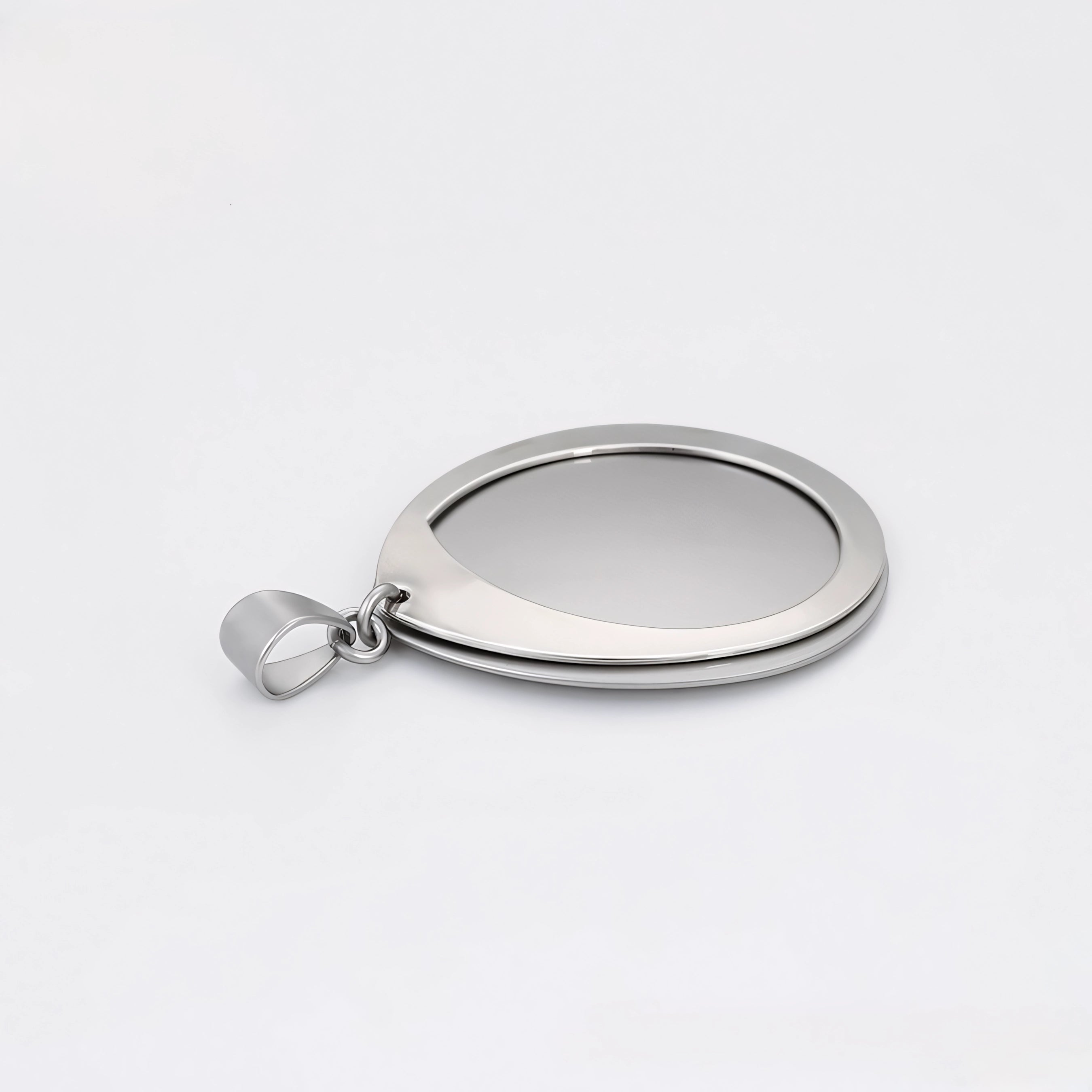 Set de Aretes y Dije Chapado en Platino Elegantes