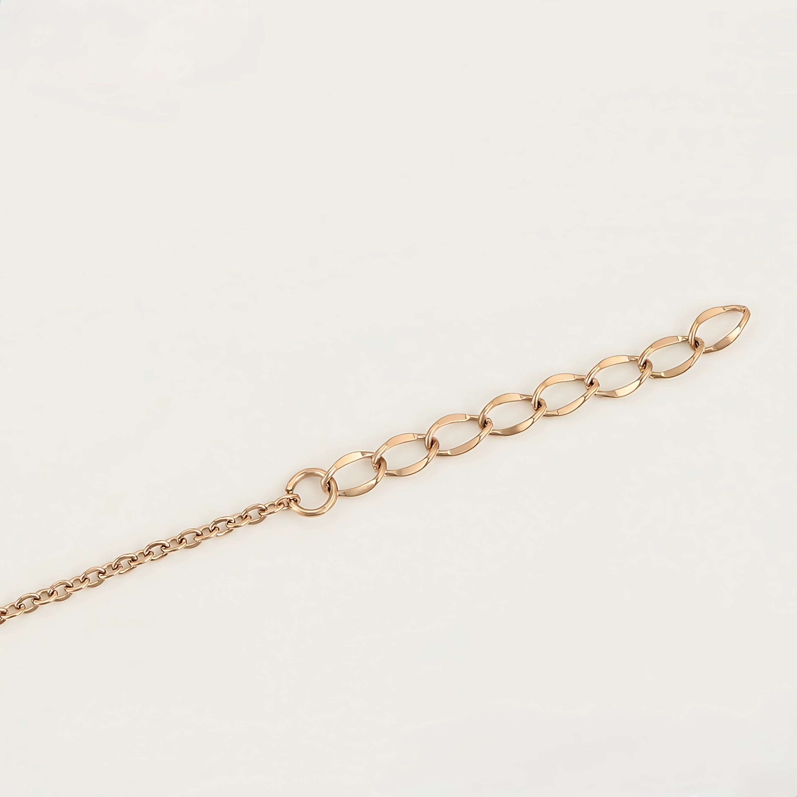Set de Collar y Pulsera de Acero Inoxidable Oro Rosa con Zirconia