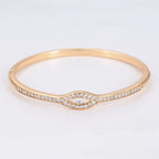 Set de Lujo Anillo Brazalete con Zirconia Incrustada