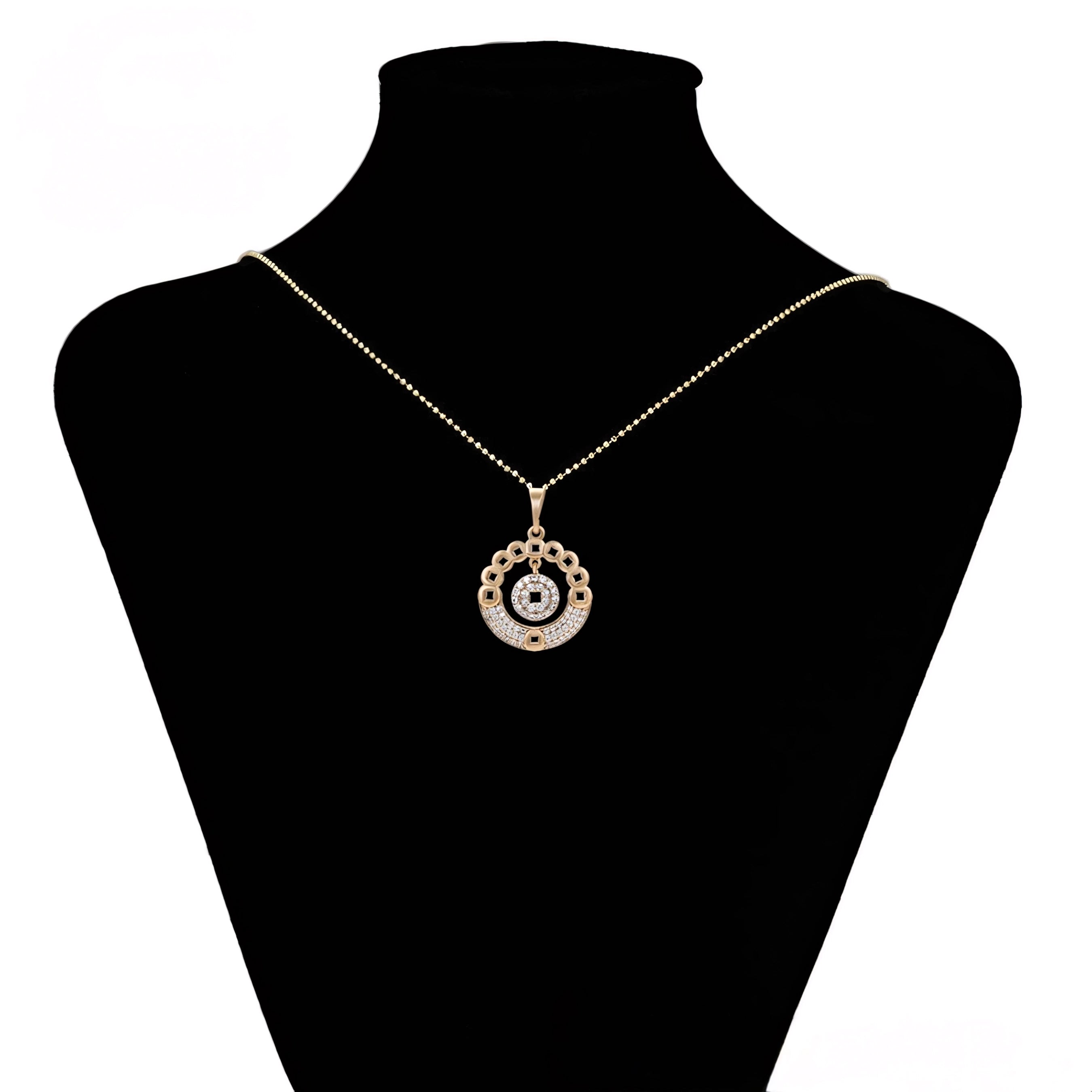 Set de Lujo Aretes Anillo Brazalete y Dije en Oro Laminado 18K