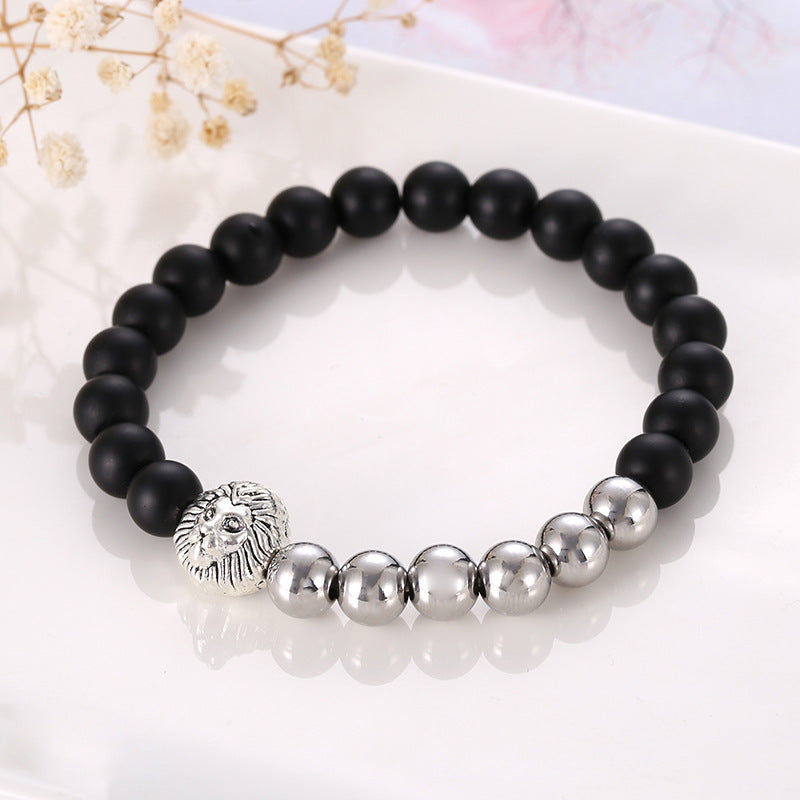 Pulsera Acero Cabeza de Leon