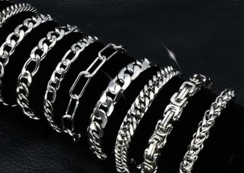 Pulsera Acero Plateado