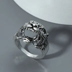 Anillo Acero Cabeza de Tigre