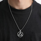 Collar Triangulo Acero Inoxidable