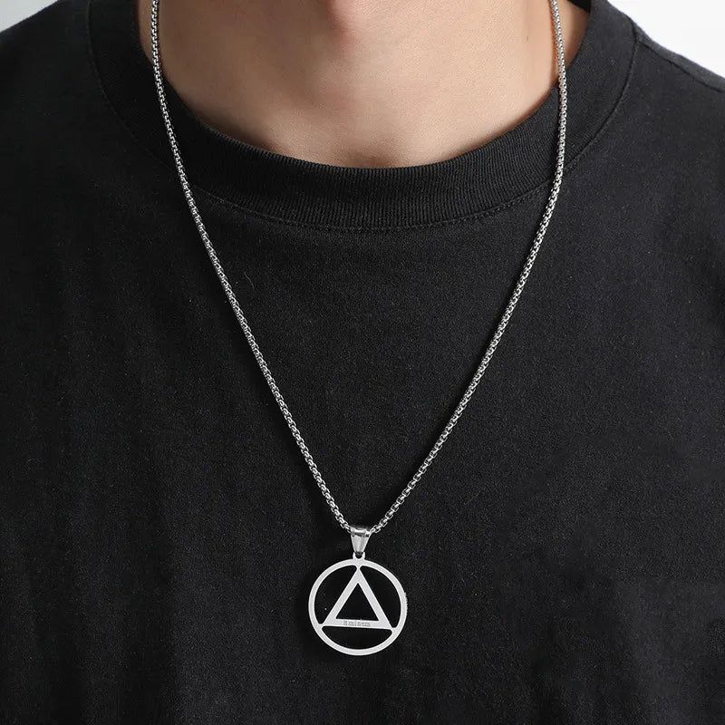 Collar Triangulo Acero Inoxidable