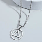 Collar Triangulo Acero Inoxidable