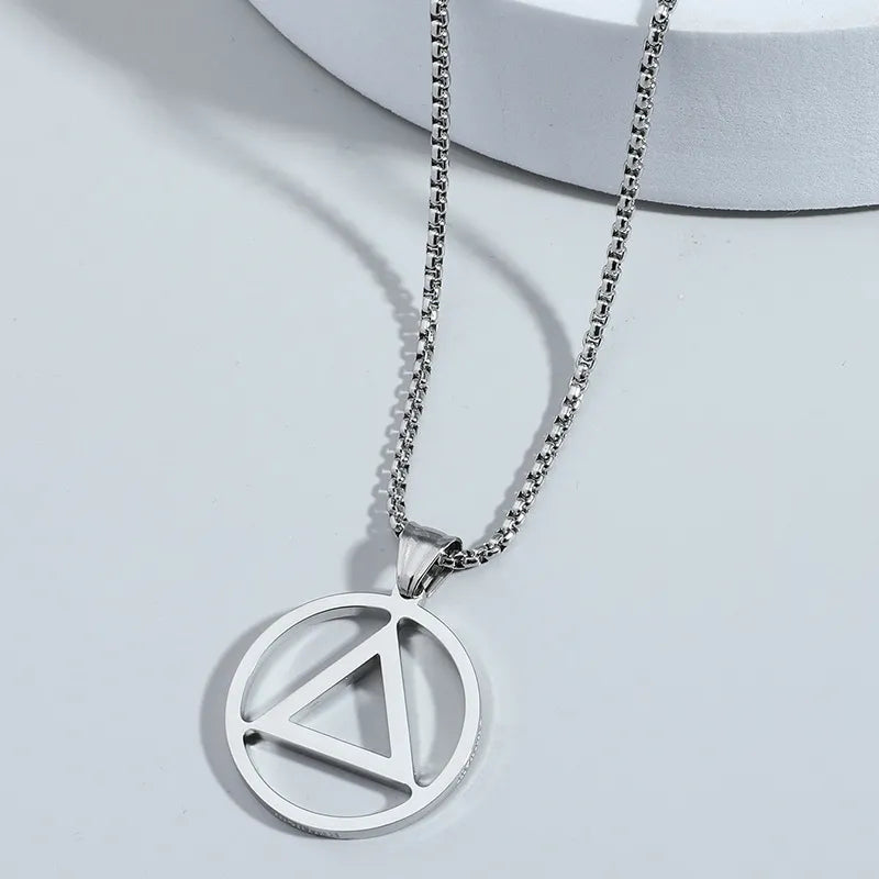 Collar Triangulo Acero Inoxidable