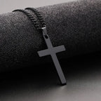 Collar Cruz Acero Inoxidable