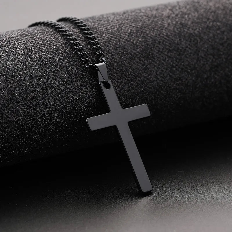 Collar Cruz Acero Inoxidable