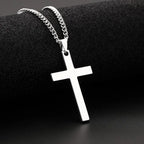 Collar Cruz Acero Inoxidable