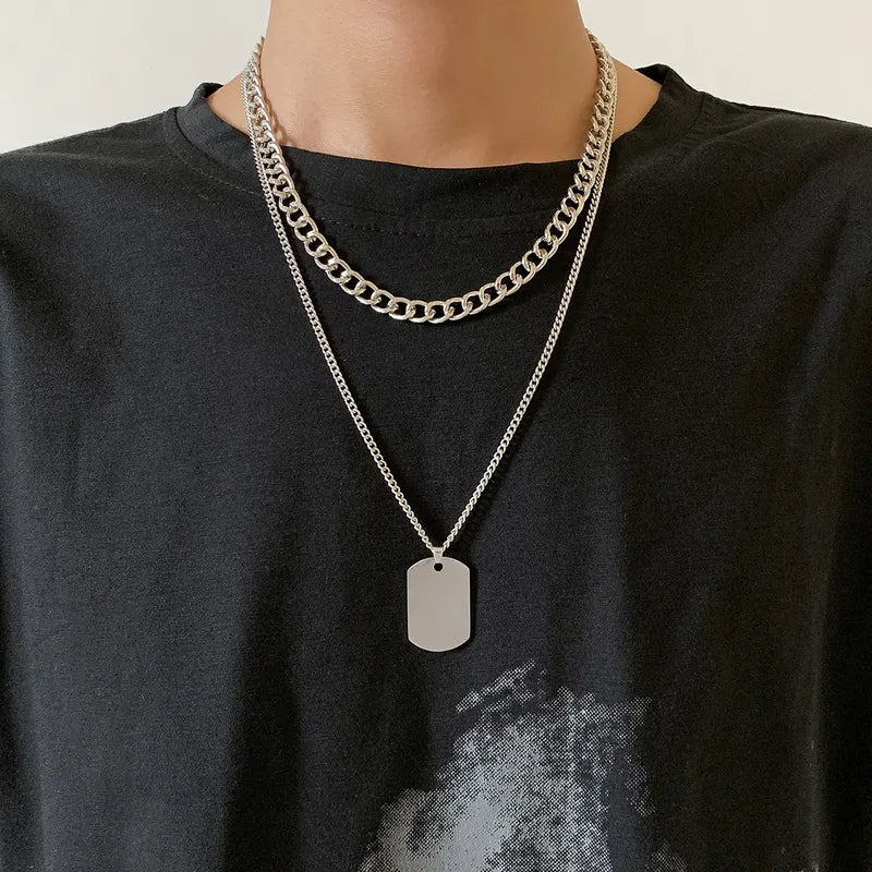 Cadena y Collar Acero Tejido