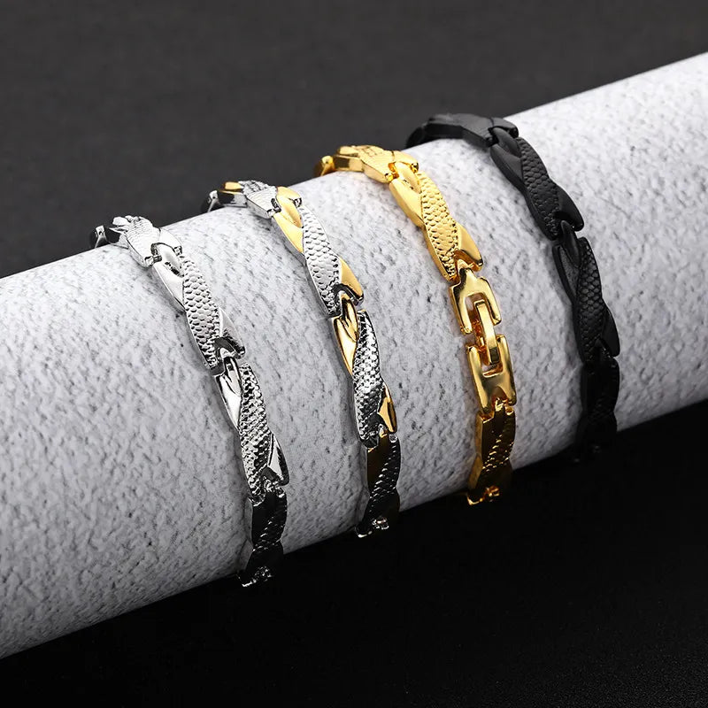 Pulsera Geométrica Acero Inoxidable