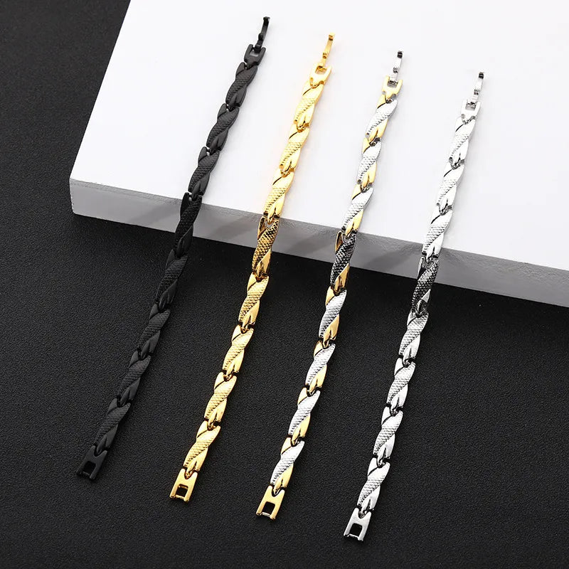 Pulsera Geométrica Acero Inoxidable