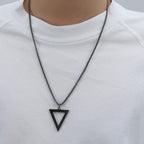 Collar Triángulo Acero Inoxidable
