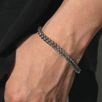 Pulsera Tejido Serpiente Acero Inoxidable