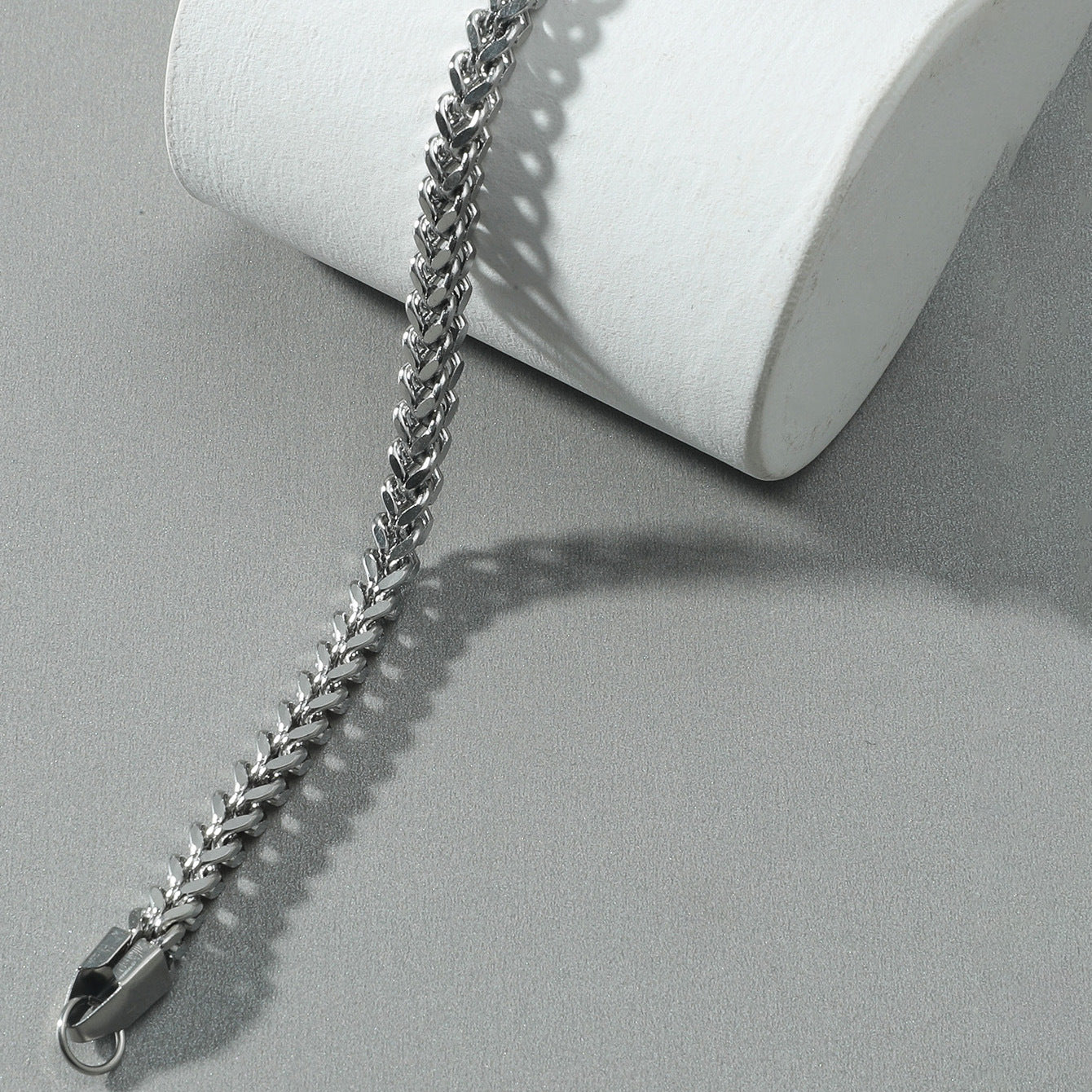 Pulsera Tejido Serpiente Acero Inoxidable